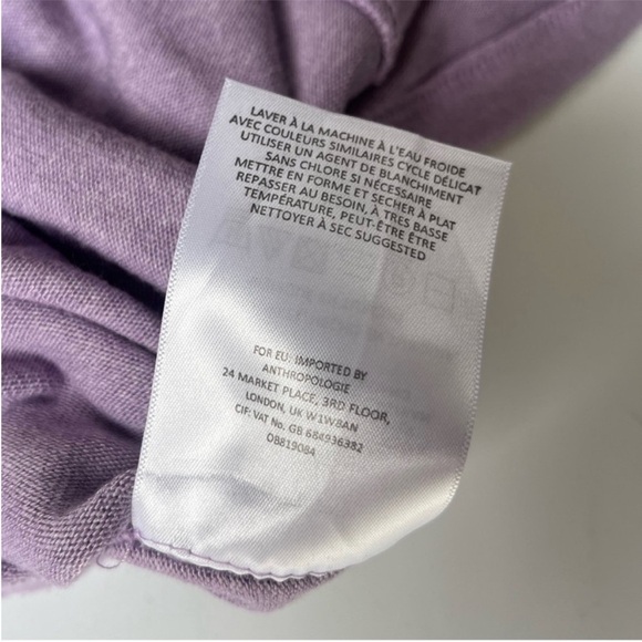 Anthropologie Saturday/Sunday Brushed Fleece Turtleneck Lilac XS - Picture 6 of 6